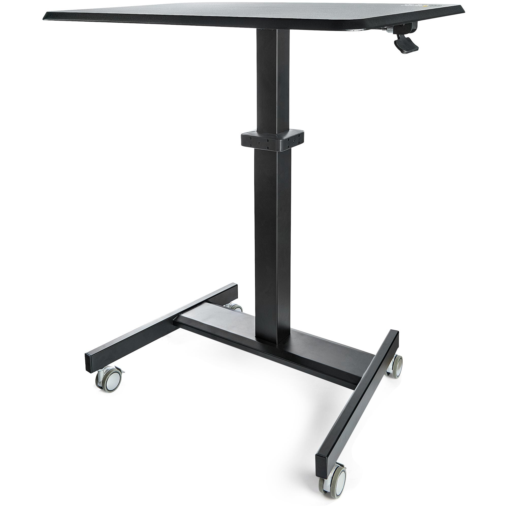 ESCRITORIO MVIL DE TRABAJO DE PIE - MESA ERGONMICA/PORTTIL CON AJUSTE DE ALTURA/BLOQUEO - ESTACIN DE TRABAJO/CARRO AJUSTABLE CON RUEDAS PARA COMPUTADORA/LAPTOP - PROFESOR/ESTUDIANTE STARTECH