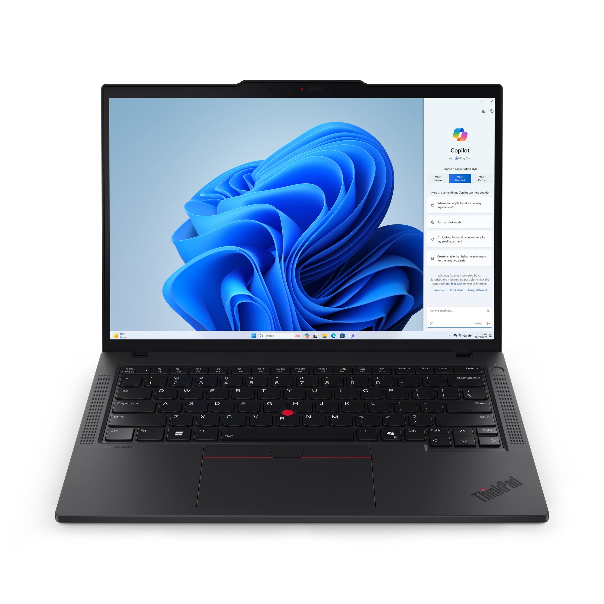 Laptop Lenovo TP T14 G5 IntelCoreUltra 7 155U NonTouch Windows 11Pro 64 32GB 1TB SSD 3YR PremierSupport