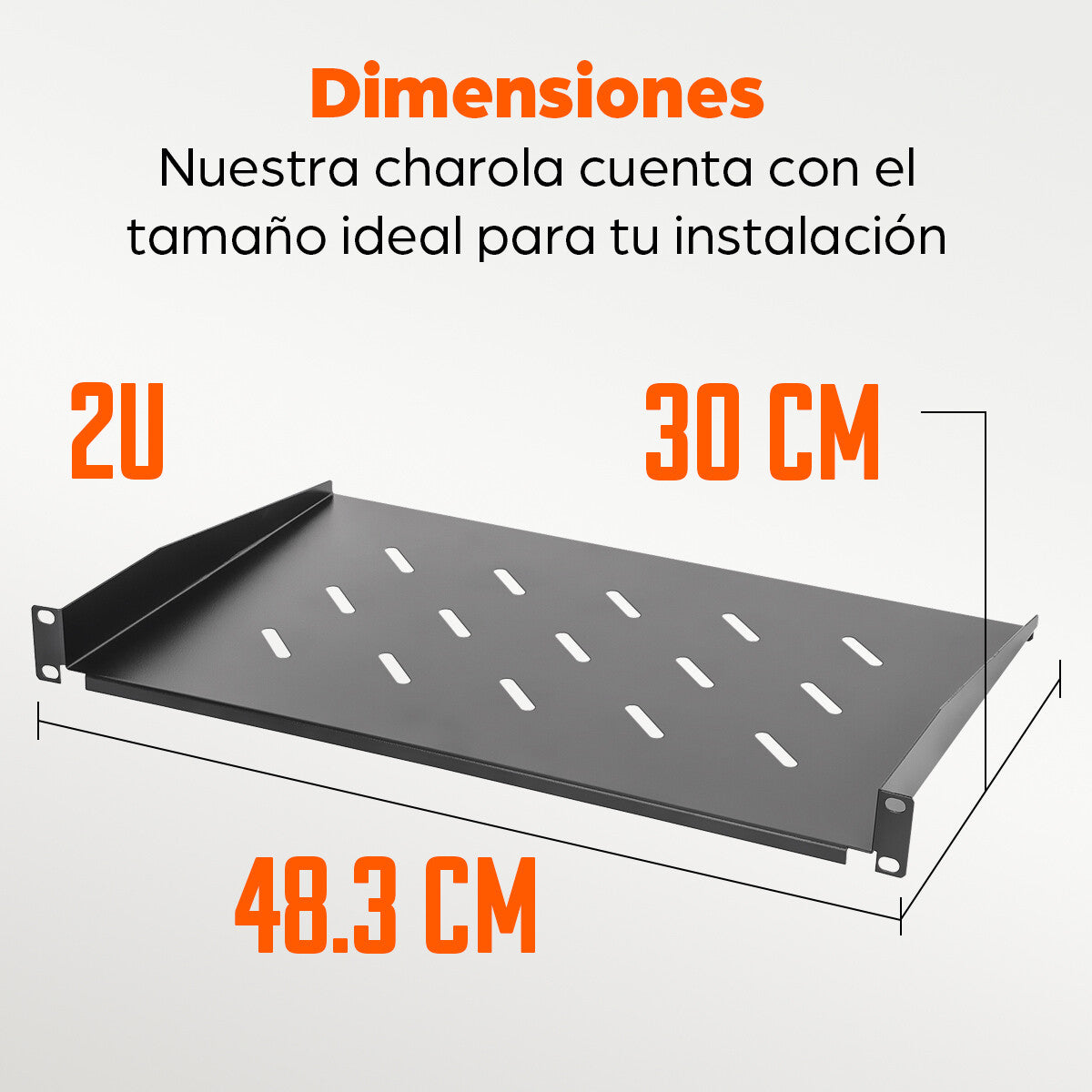 Intellinet Charola Fija Cantilever de 19"