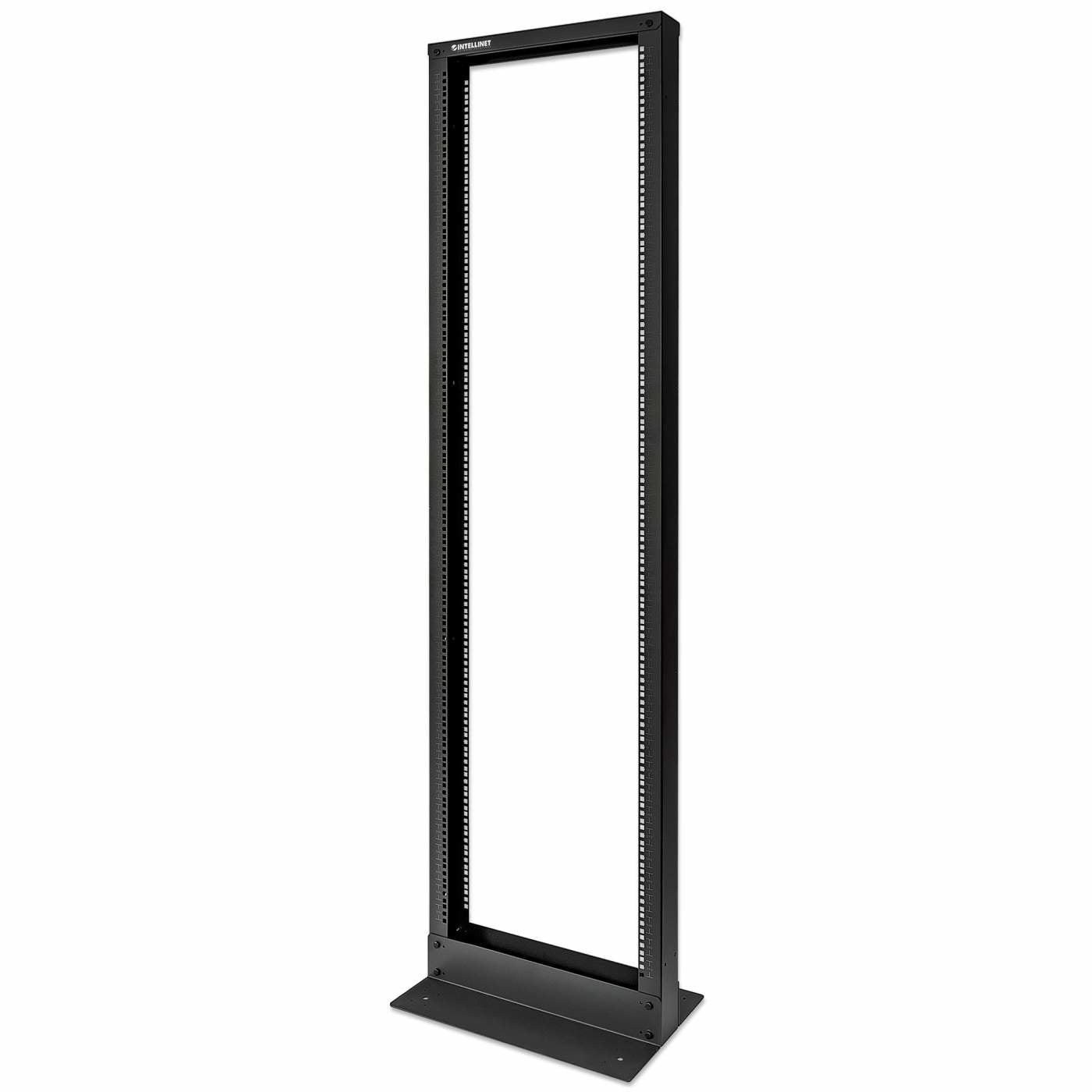 Rack Intellinet de Dos Postes 19" 42U Estándar Desarmado Flactpack Color Negro