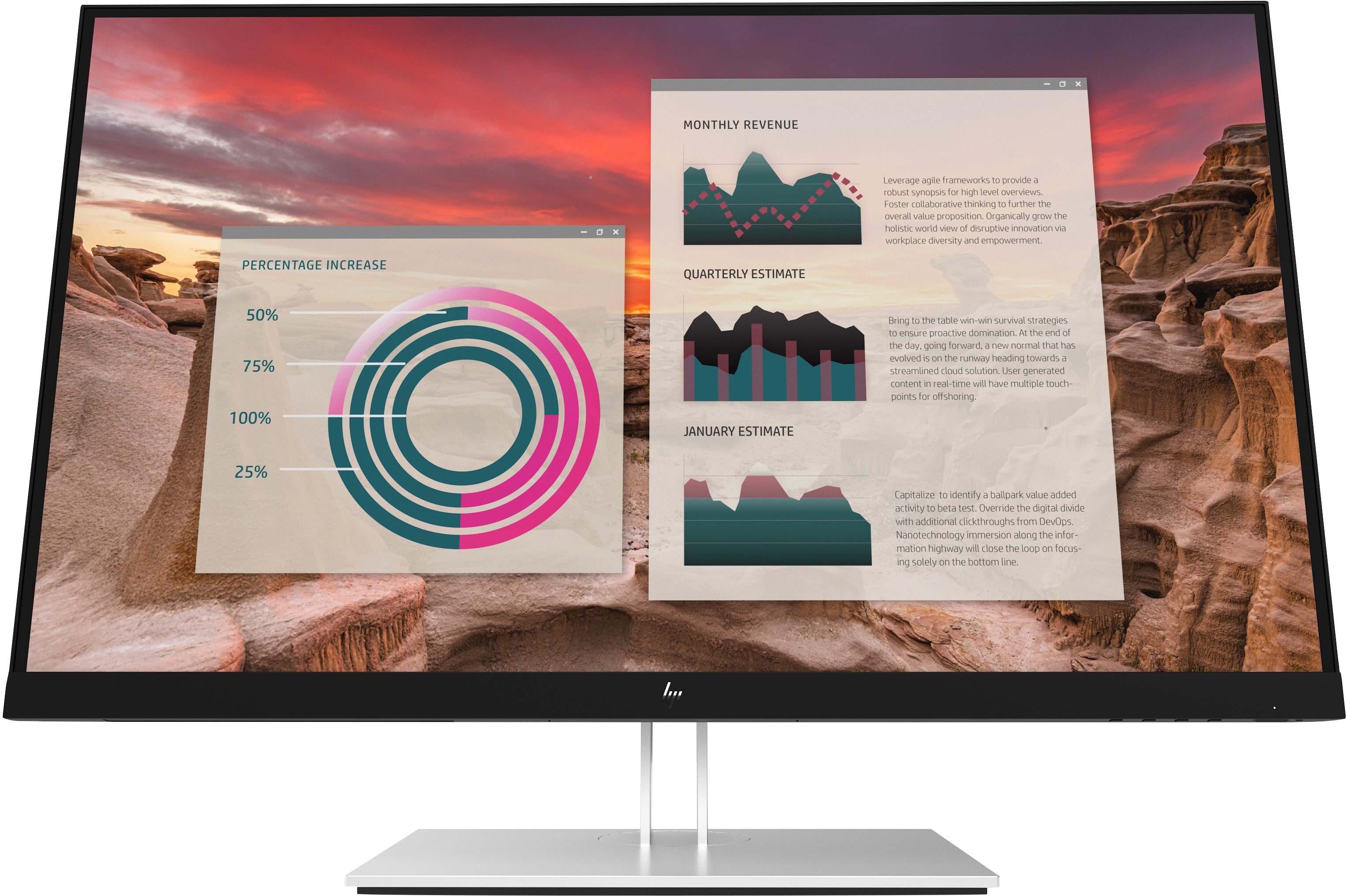 Monitor HP 27" Led EliteDisplay E27u G4 QHD Resolución 2560x1440 Panel IPS