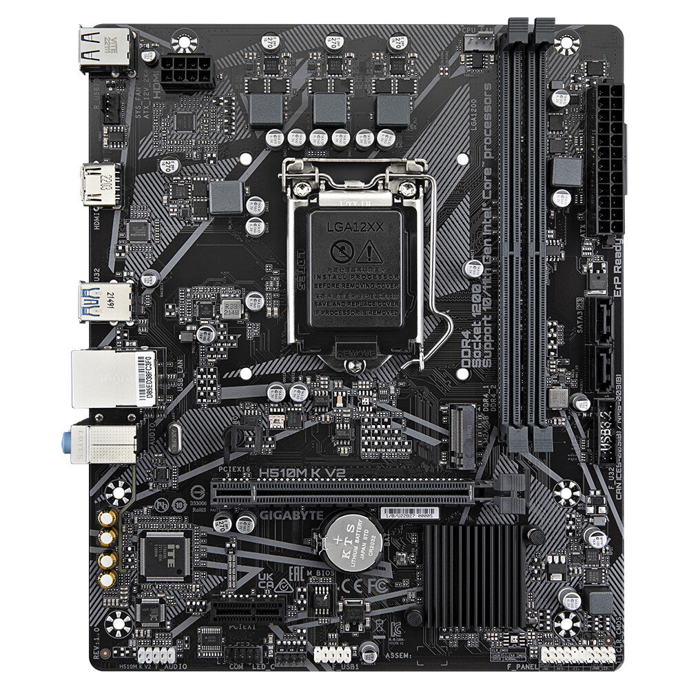 GIGABYTE H510M K V2 placa base Intel H470 Express LGA 1200 (Socket H5) Micro ATX