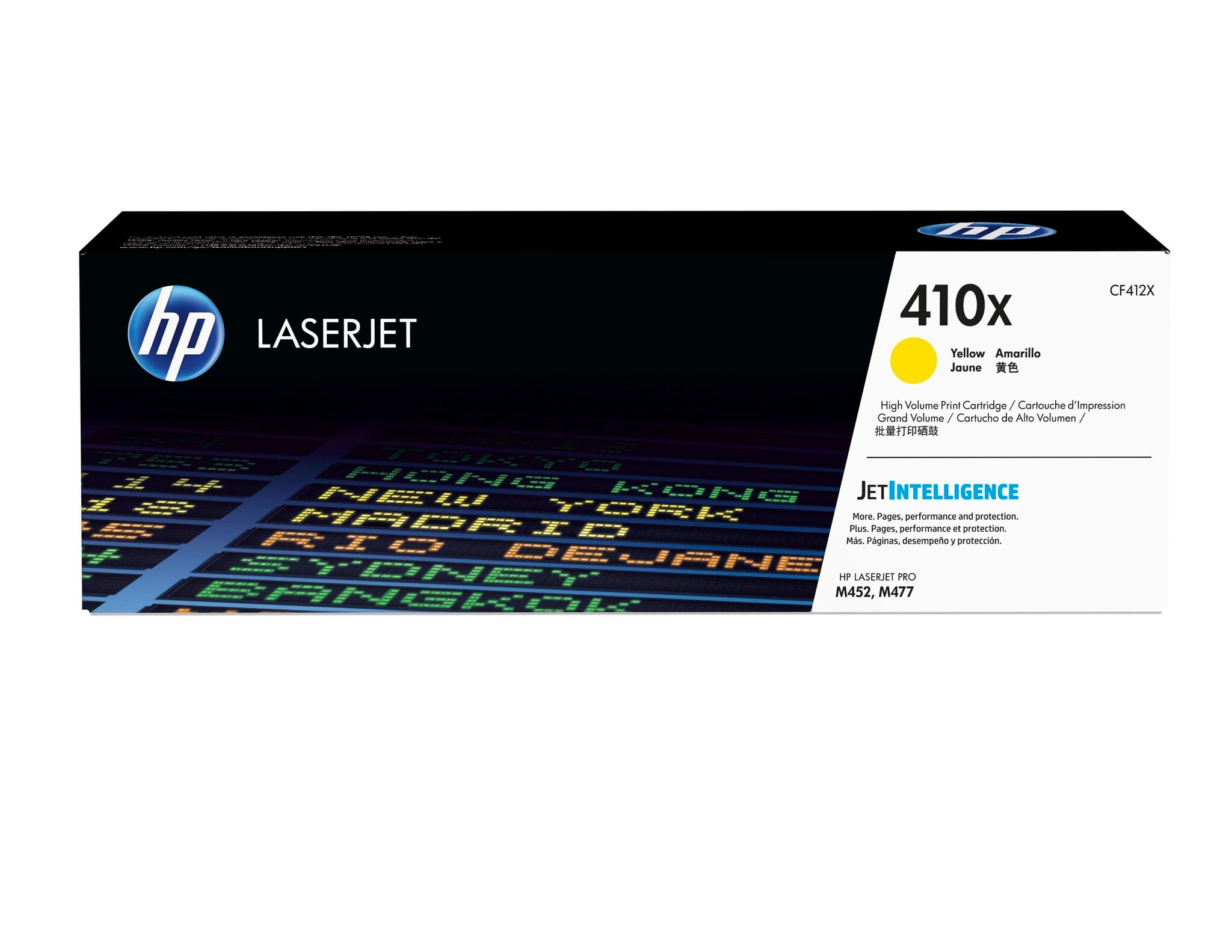 HP Cartucho de tóner original LaserJet 410X de alta capacidad amarillo