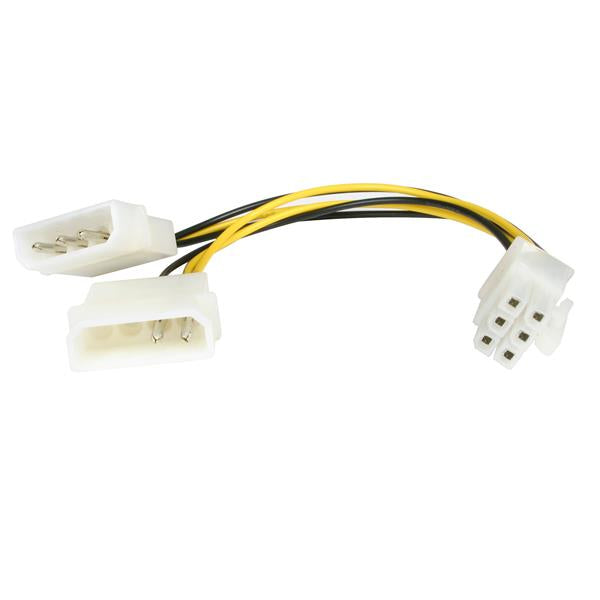 CABLE ADAPTADOR DE 15CM DE ALIMENTACION LP4 MOLEX A PCI EXPRESS DE 6 PINES PARA TARJETA DE VIDEO - STARTECH.COM MOD. LP4PCIEXADAP