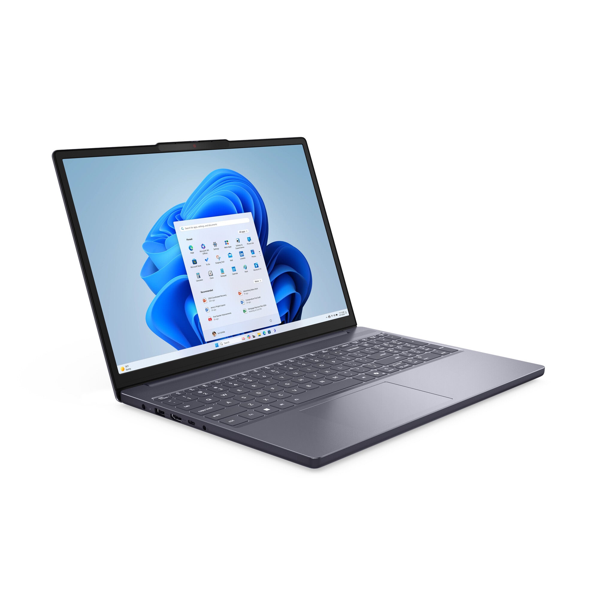 Lenovo IdeaPad Slim 3 15IRH10 Intel® Core™ i5 i5-13420H Computadora portátil 38.9 cm (15.3") Pantalla táctil WUXGA 24 GB DDR5-SDRAM 512 GB SSD Wi-Fi 6 (802.11ax) Windows 11 Home Inglés Gris