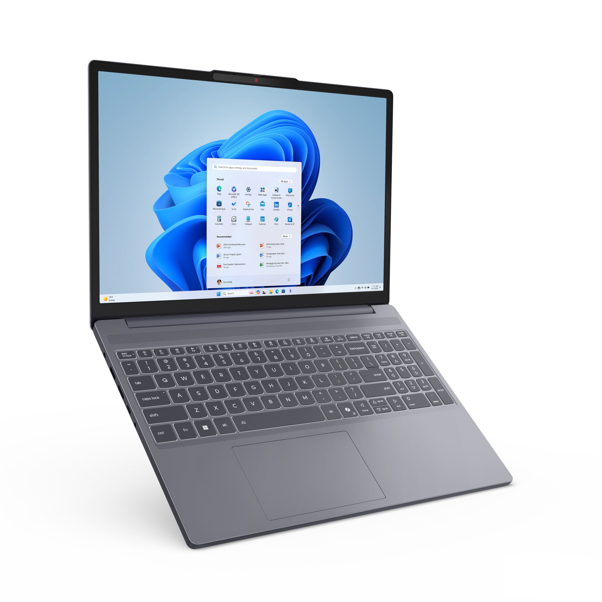 Lenovo IdeaPad Slim 3 15IRH10 Intel® Core™ i5 i5-13420H Computadora portátil 38.9 cm (15.3") Pantalla táctil WUXGA 24 GB DDR5-SDRAM 512 GB SSD Wi-Fi 6 (802.11ax) Windows 11 Home Inglés Gris