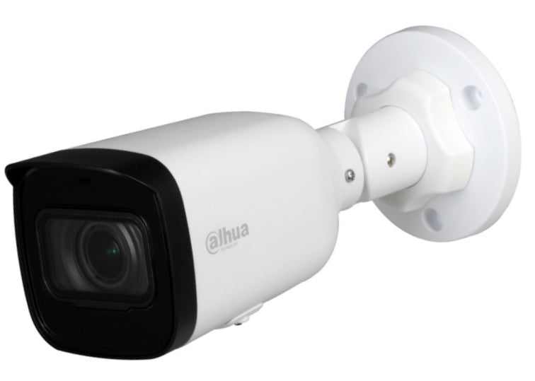 CAMARA IP DAHUA BULLET DE 4 MEGAPIXELES/ LENTE MOTORIZADO DE 2.8 A 12MM/ H.265/ IR DE 50 METROS/ WDR, 3D DNR/ RANURA PARA MICROSD/ IP67/ POE