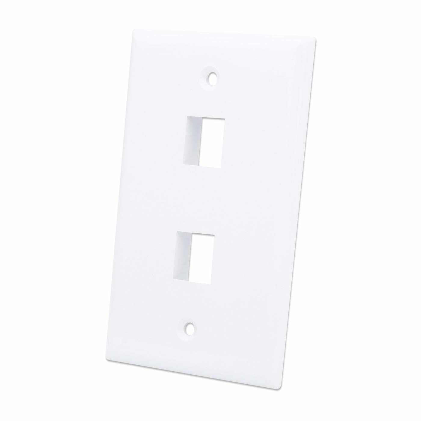 Tapa Intellinet para Caja 2 Perforaciones Color Blanco