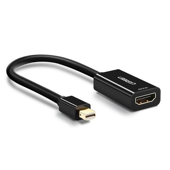 Convertidor Mini Display Port a HDMI / 4K@30Hz / Thunderbolt / Blindaje Interno Múltiple / Carcasa ABS / Longitud de 25 cm (9.84 pulgadas)