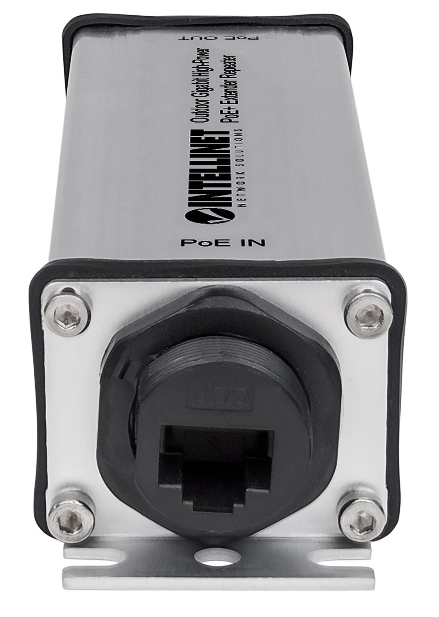 Intellinet 561211 extensor de red Repetidor de red Negro, Gris 10, 100, 1000 Mbit/s