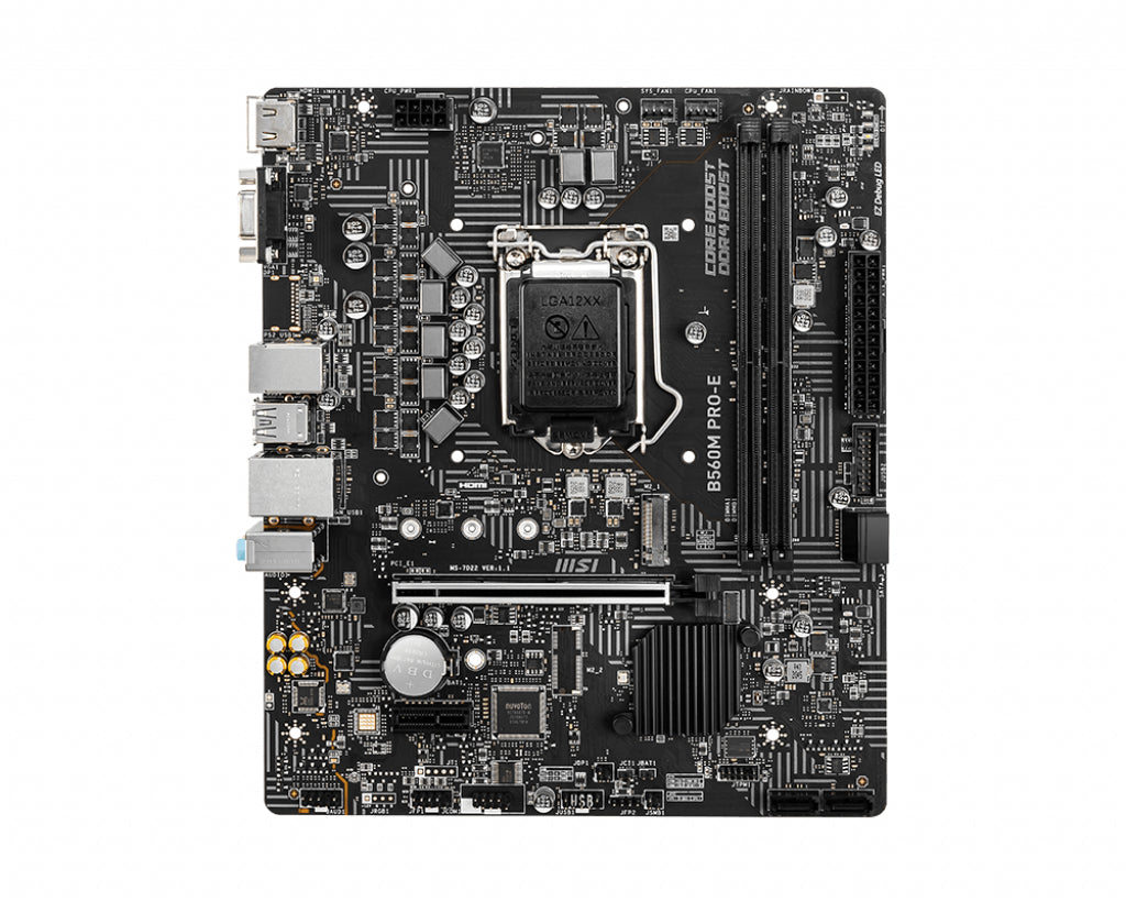 MB MSI B560 INTEL S-1200 11A GEN/2X DDR4 3200MHZ/PCIE 4.0/4X USB 3.2/MICRO ATX/GAMA MEDIA