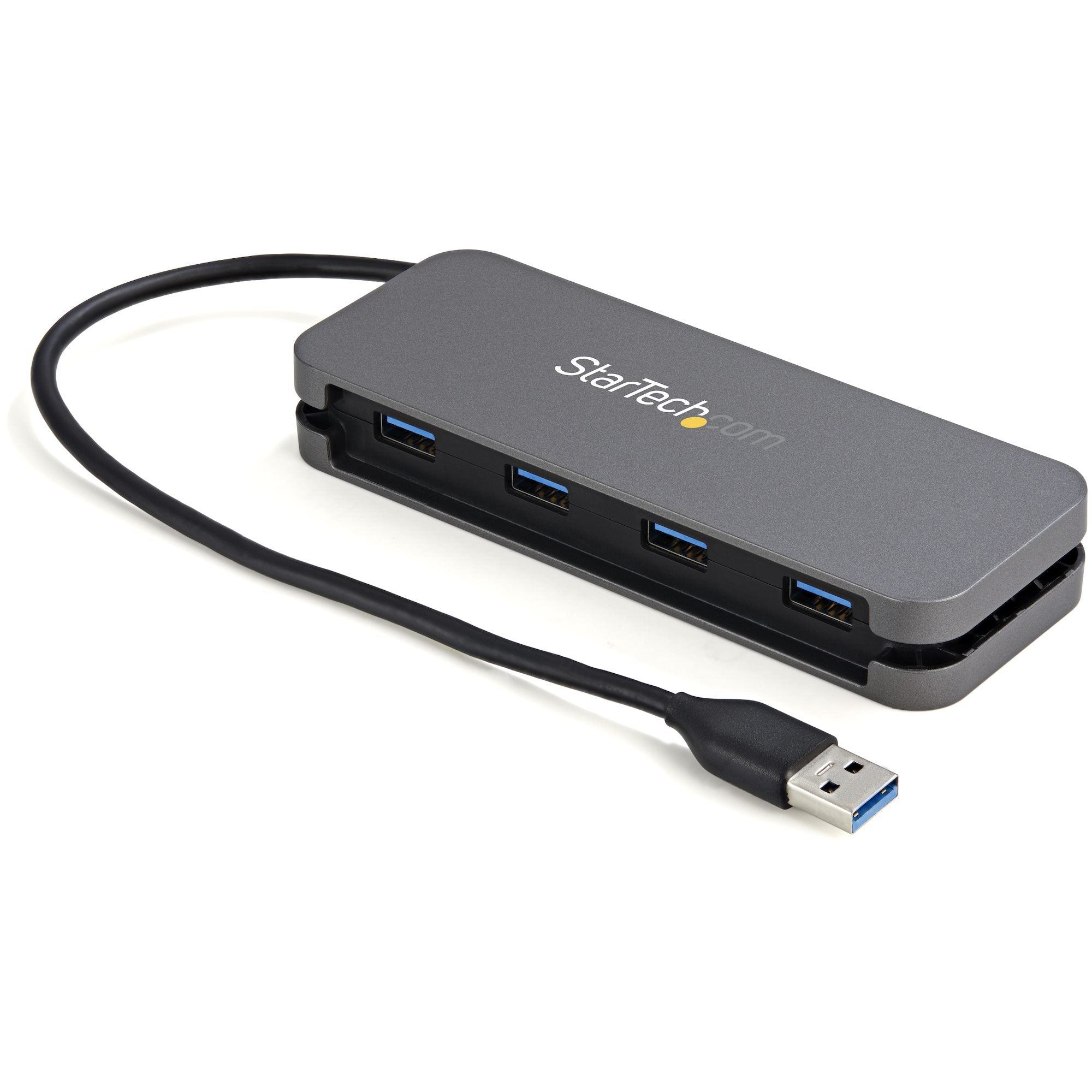 HUB USB 3.0 DE 4 PUERTOS USB-A - HUB USB TIPO A PARA LAPTOP/PC, 5GBPS, ALIMENTADO POR BUS USB, CABLE DE 28CM Y GESTOR DE CABLE - STARTECH.COM MOD. HB30AM4AB