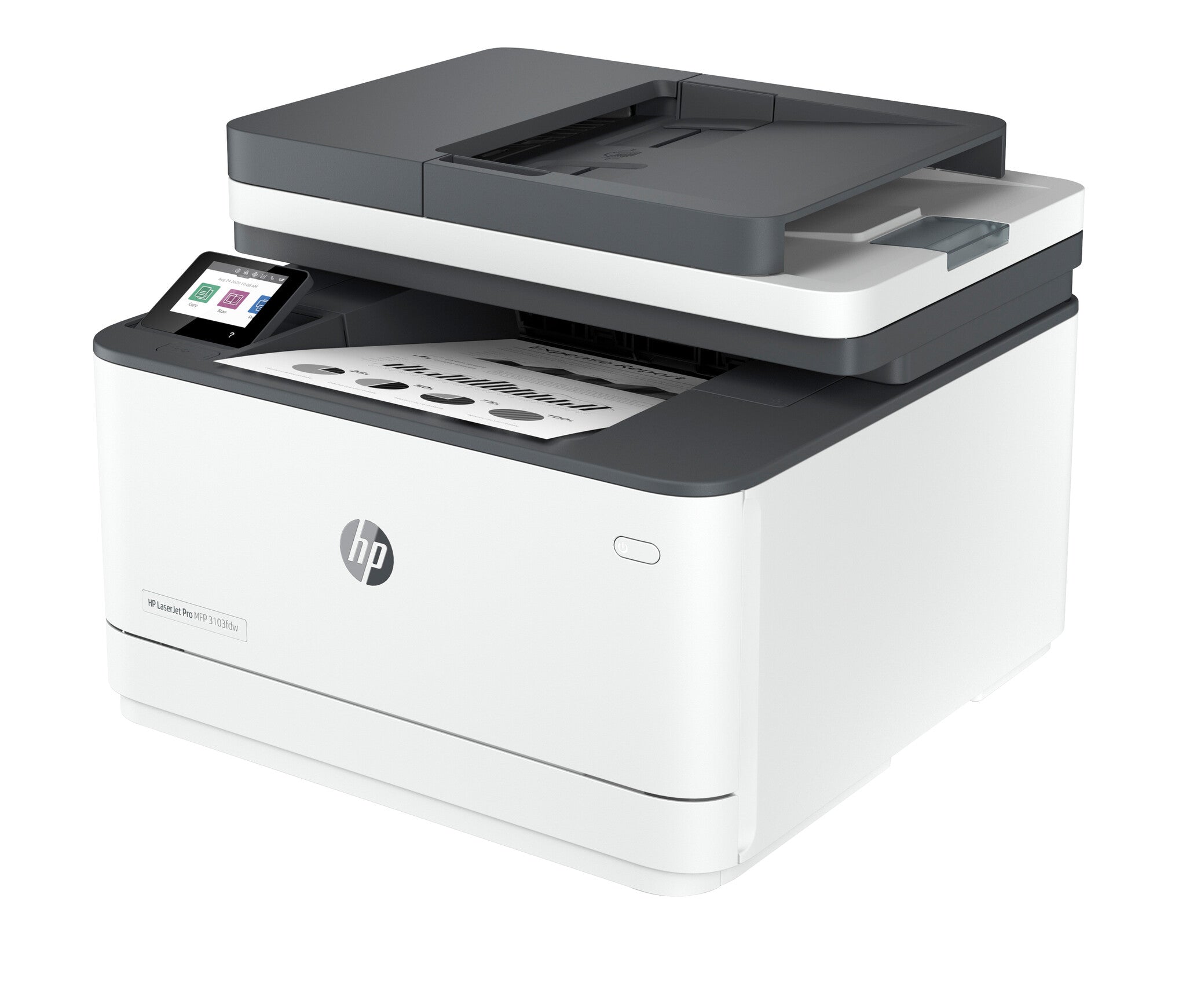 HP LaserJet Pro 3103fdw Conexiones inalámbricas Multifunction Blanco y negro Impresora, Impresión a doble cara; Copiadora, escáner