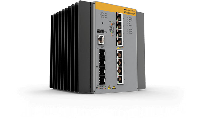 Switch Industrial Hi-PoE Continuo Administrable Capa 3 de 8 x 10/100/1000 Mbps + 4 Puertos SFP, 240 W.