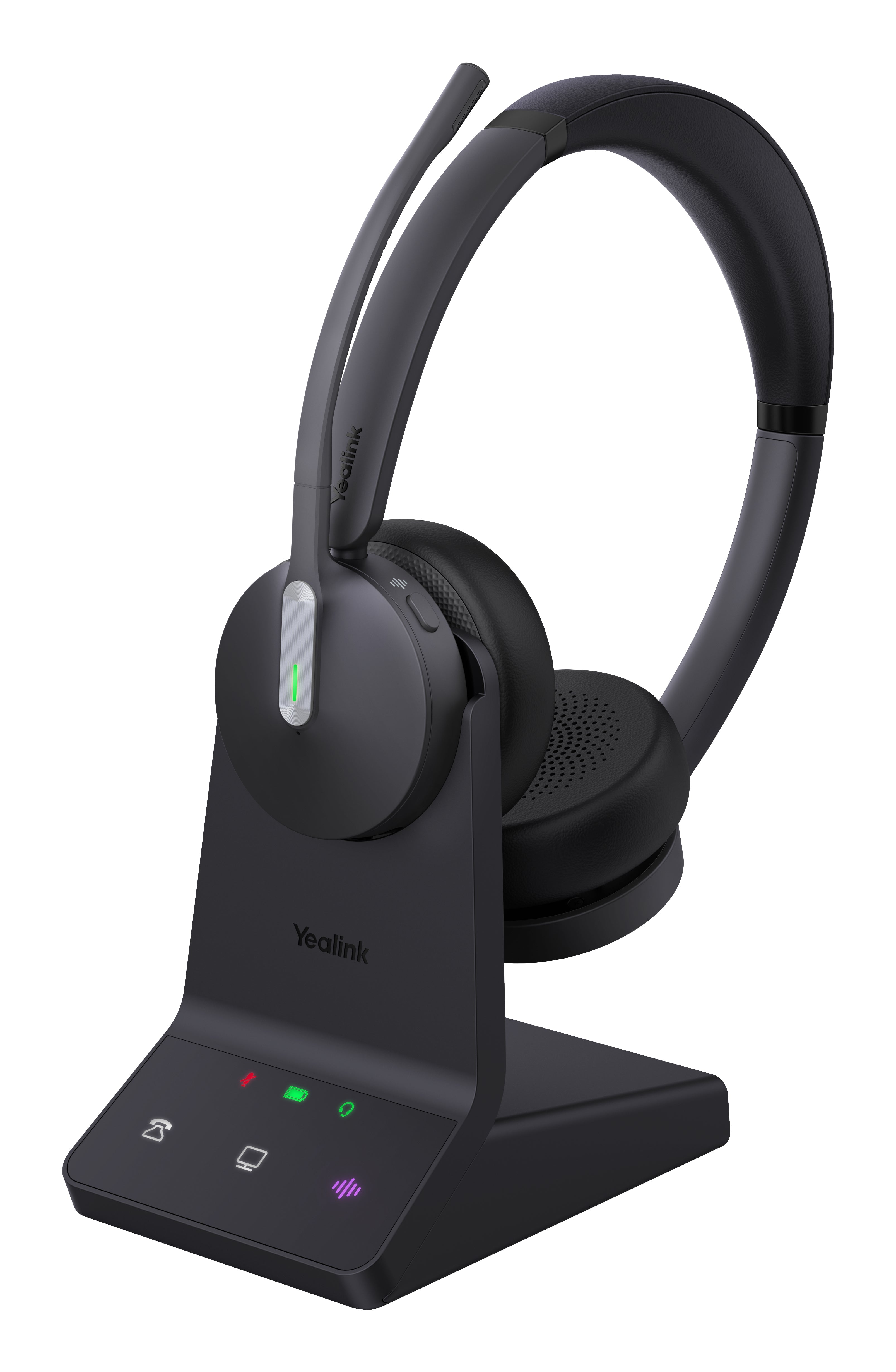 Diadema Inalámbrica Yealink WH64 DECT y Bluetooth con Capacidad de Hasta 32 Horas de Conversación