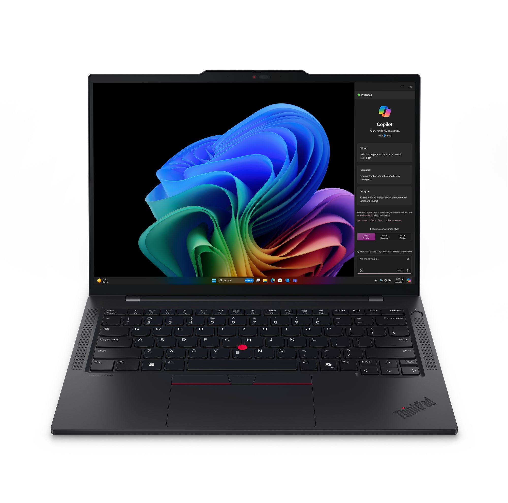 Laptop Lenovo ThinkPad T14s 14" Snapdragon X1E 32GB SSD 512GB Adreno GPU Win11 Pro 3 años NBD