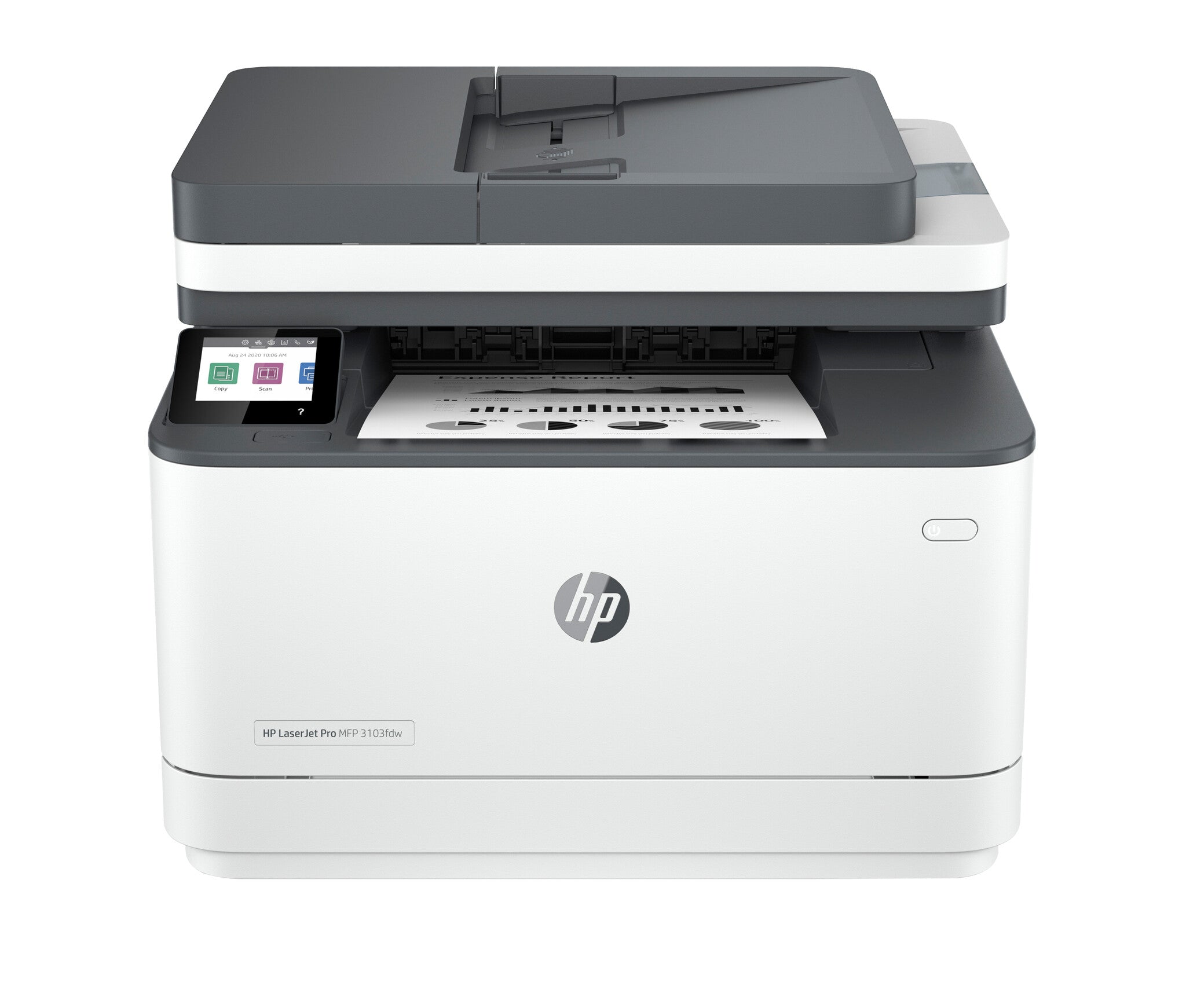 HP LaserJet Pro 3103fdw Conexiones inalámbricas Multifunction Blanco y negro Impresora, Impresión a doble cara; Copiadora, escáner