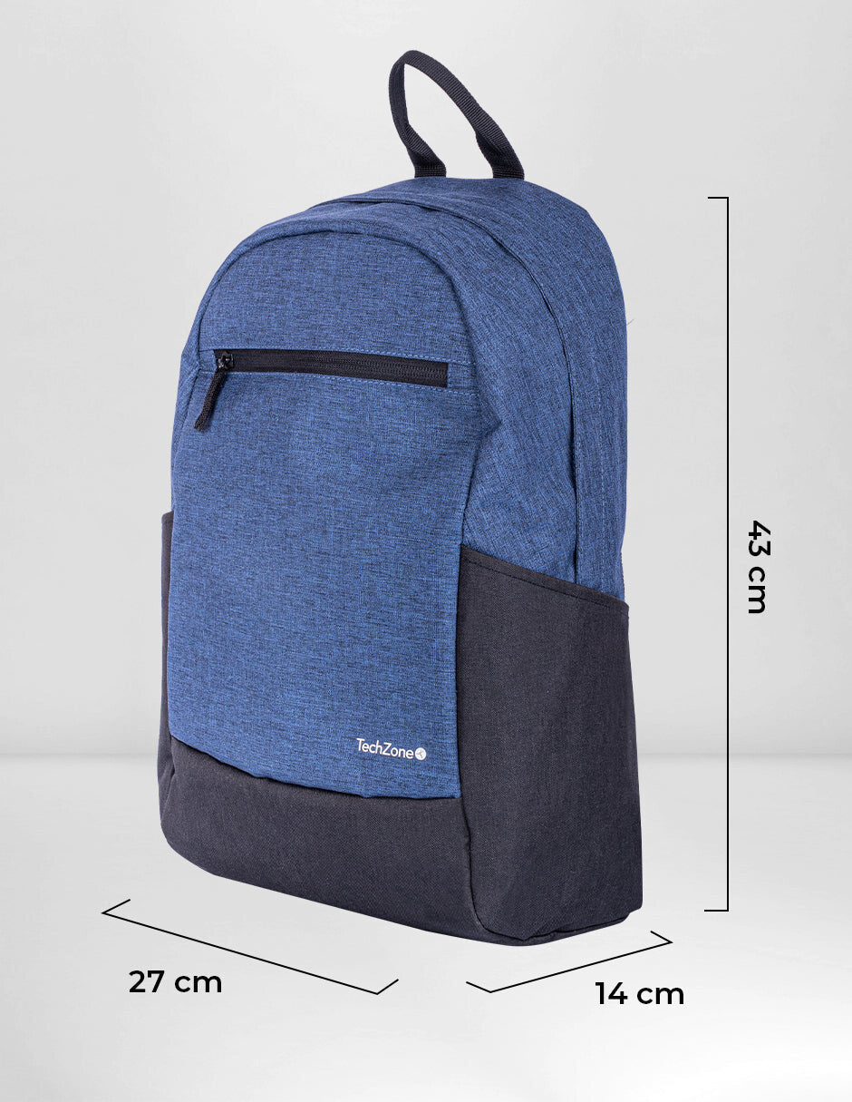 TechZone TZLBP16 mochila City backpack Azul Poliéster