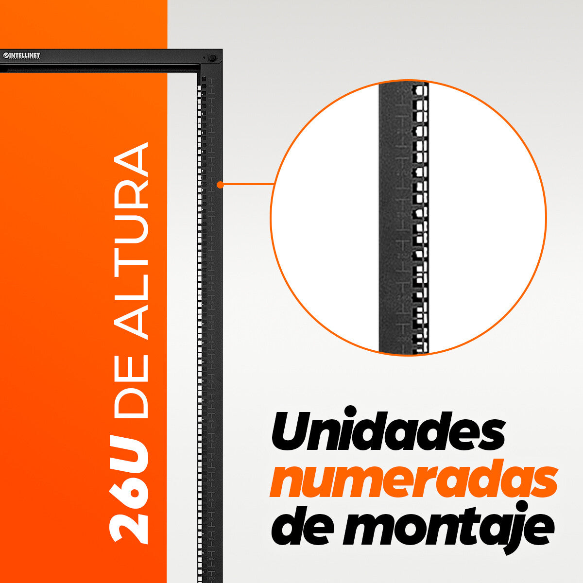 Intellinet Rack de dos postes, 19"