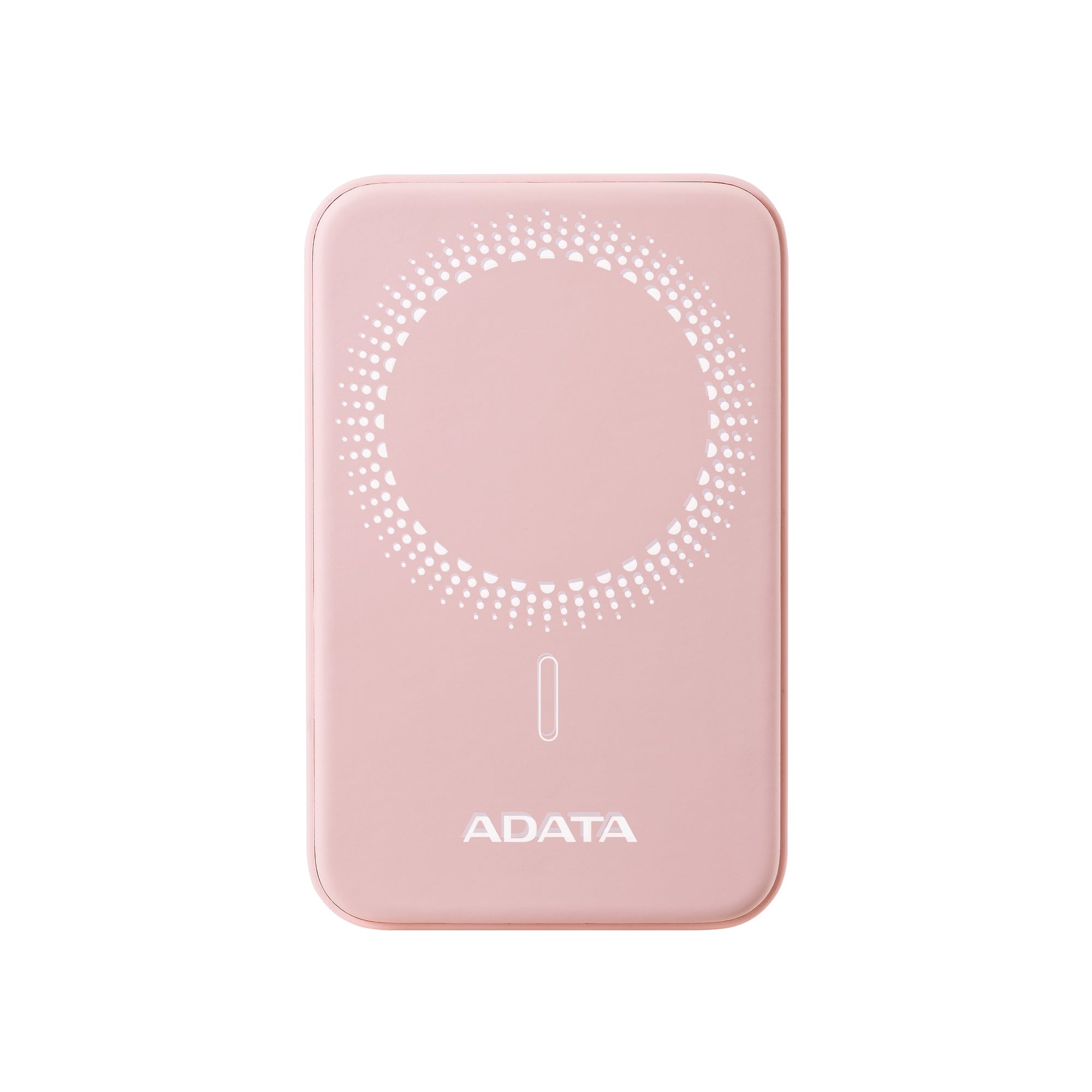 BATERIA DE RESPALDO ADATA POWER BANK MAGNÉTICO R050 5000 MAH USB -C CARGA INALÁMBRICA COLOR ROSA (PR050-11PK)