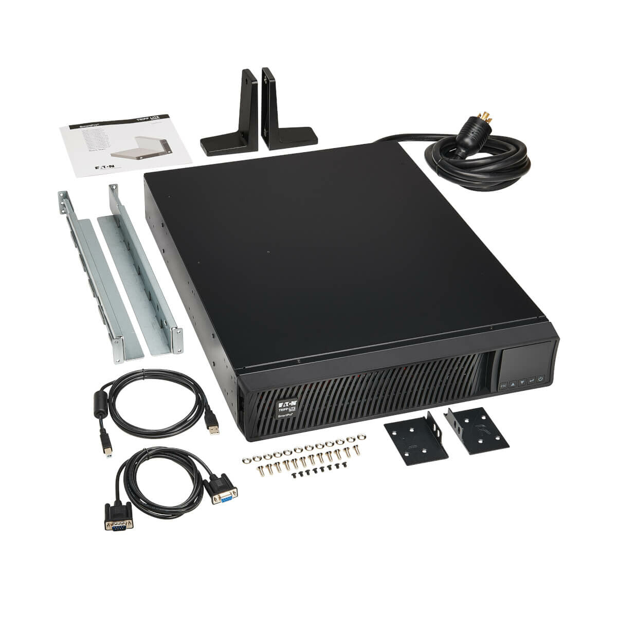 Tripp Lite SMART3000RMXL2U SMARTPRO 3000VA 3000 W 120 V UPS de línea interactiva con onda senoidal - 7 tomas de corriente, autonomía extendida, opción de tarjeta de red, LCD, USB, DB9, montaje en rack/torre de 2U.