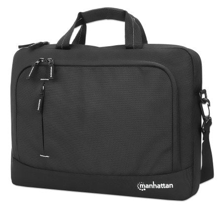 Manhattan Helsinki Ecological Laptop Briefcase for 14.1" Laptop, Black