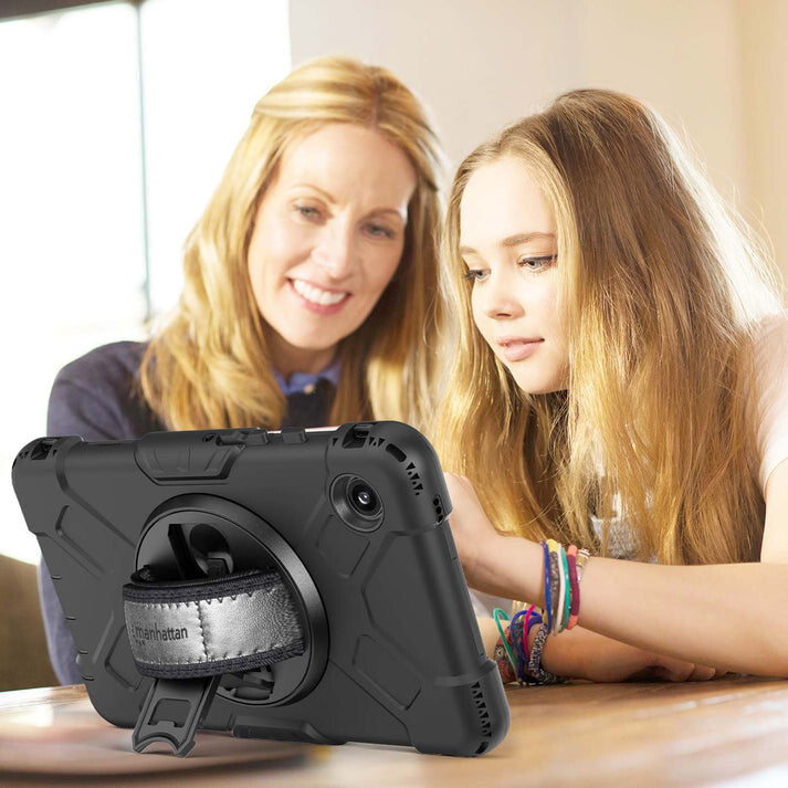 Manhattan 996525 estuche para tablets 22.1 cm (8.7") Carcasa rígida Negro