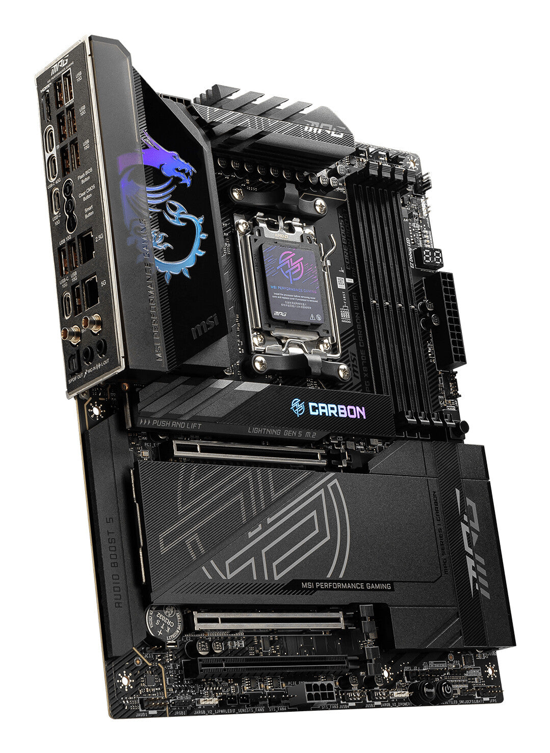 MSI MPG X870E CARBON WIFI placa base AMD X870E Enchufe AM5 ATX
