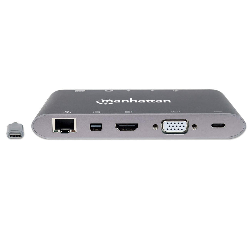 Manhattan Docking Station USB-C SuperVelocidad 7 en 1