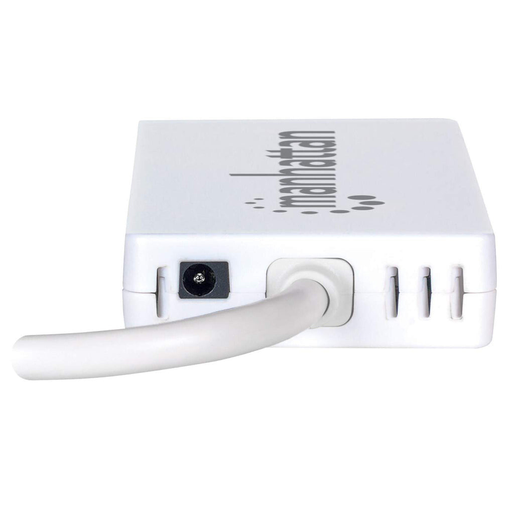 Manhattan Hub de 3 puertos USB 3.0 con Adaptador Gigabit Ethernet