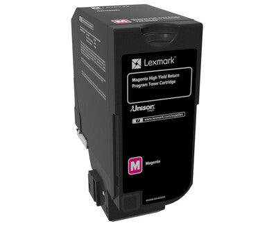 Lexmark 74C4HM0 cartucho de tóner 1 pieza(s) Original Magenta