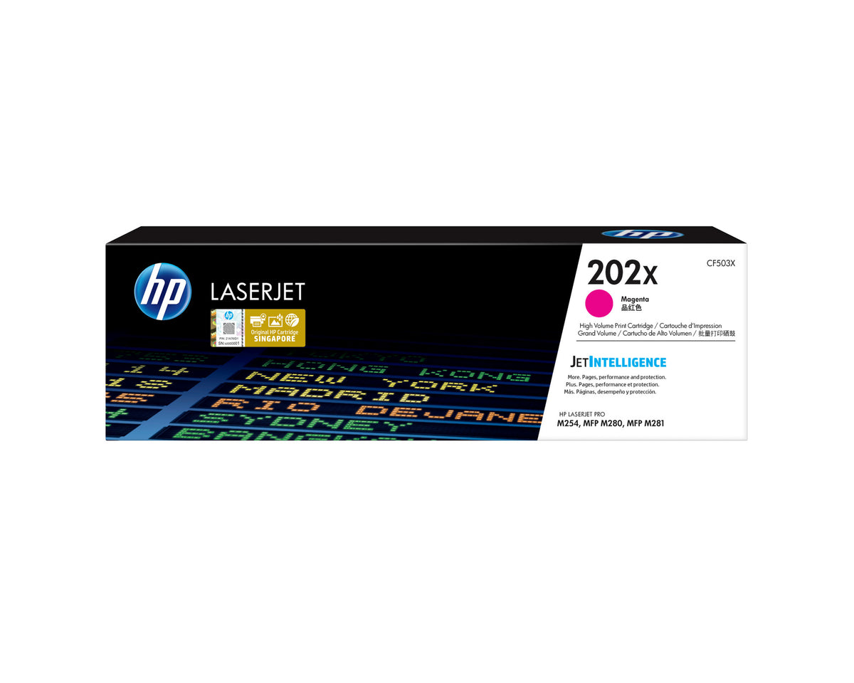 HP Cartucho de tóner original LaserJet 202X de alta capacidad magenta