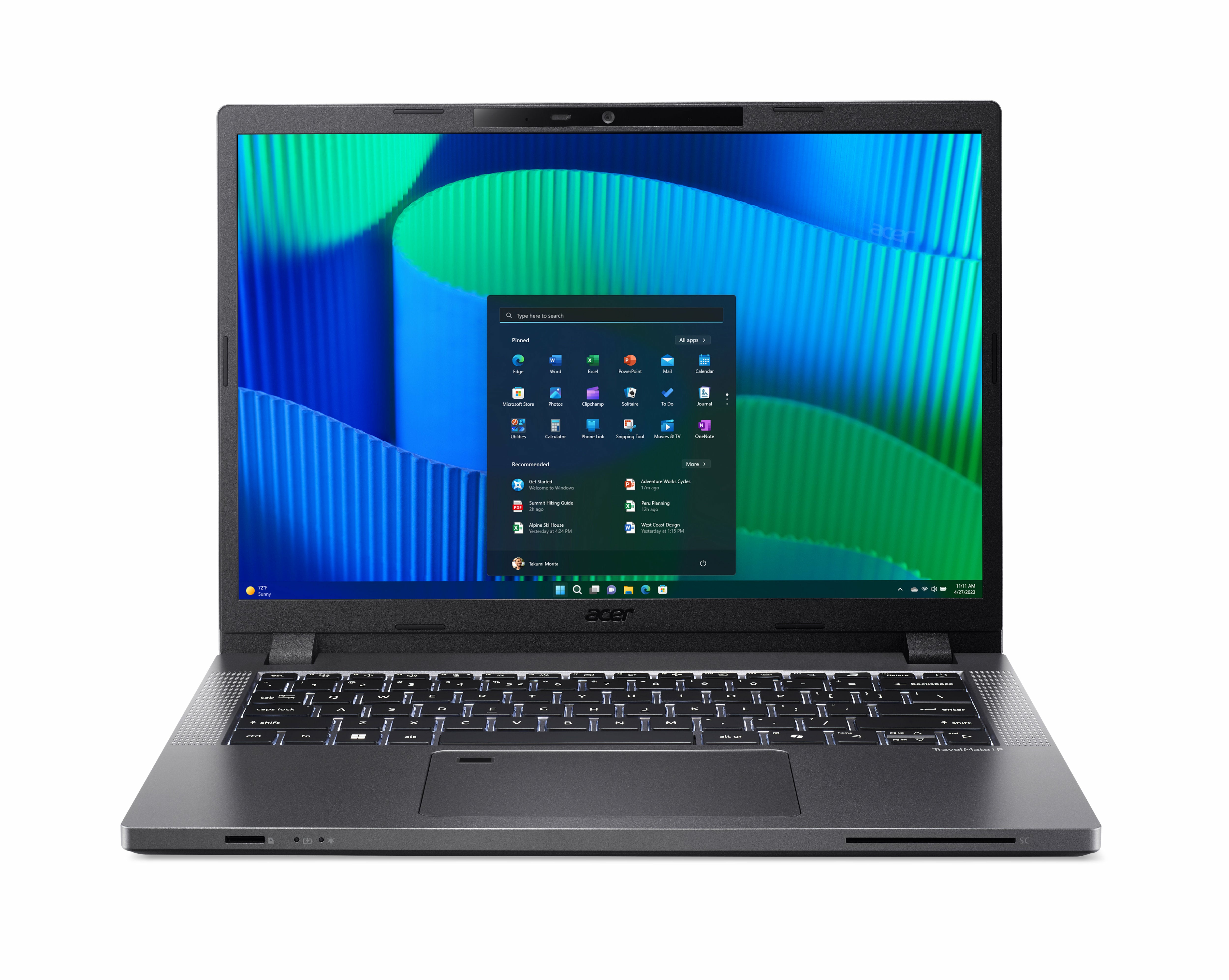LAPTOP ACER TRAVELMATE P2, CORE I5-1335U, 8 GB RAM, 512 GB SSD, 14 PULGADAS WUXGA IPS,  WINDOWS 11 PRO, GRIS ACERO, 1 AÑO GARANTIA Y SEGURO CONTRA ROBO
