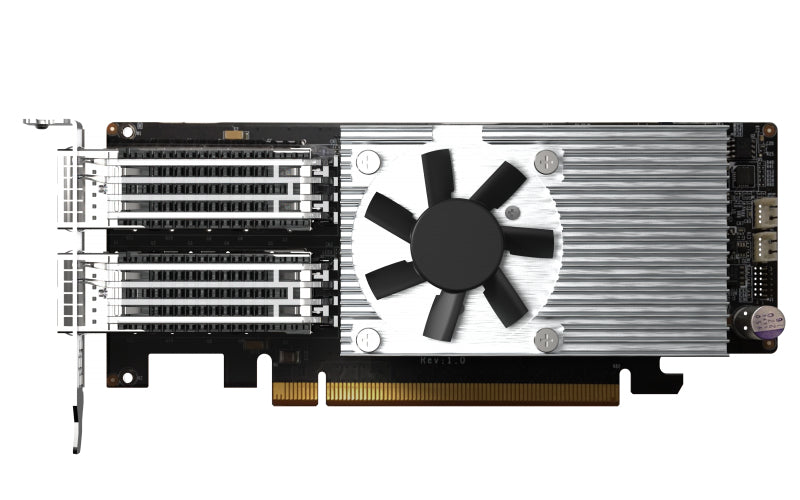 TARJETA DE RED QNAP QXG-100G2SF-E810 / DUAL-PORT 100 GBE NETWORK EXPANSION CARD / INTEL ETHERNET CONTROLLER E810-CAM2 / 2 PUERTOS QSFP28 / PCIE 4.0X16