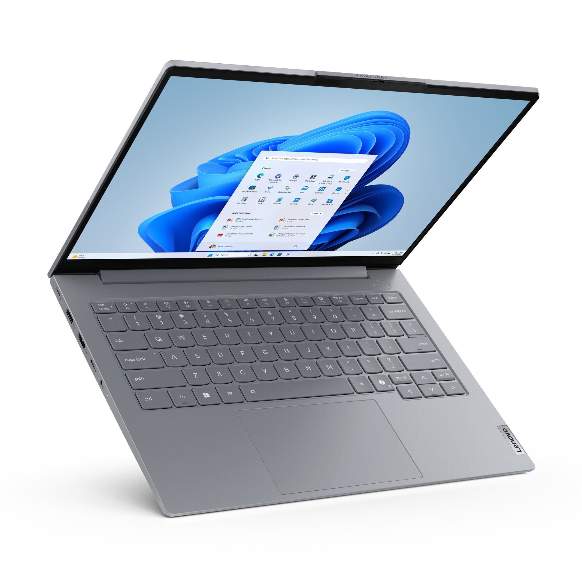 Lenovo ThinkBook 14 G8 IRL Intel Core 5 210H Computadora portátil 35.6 cm (14") WUXGA 16 GB DDR5-SDRAM 1 TB SSD Wi-Fi 6 (802.11ax) Windows 11 Pro Español Gris