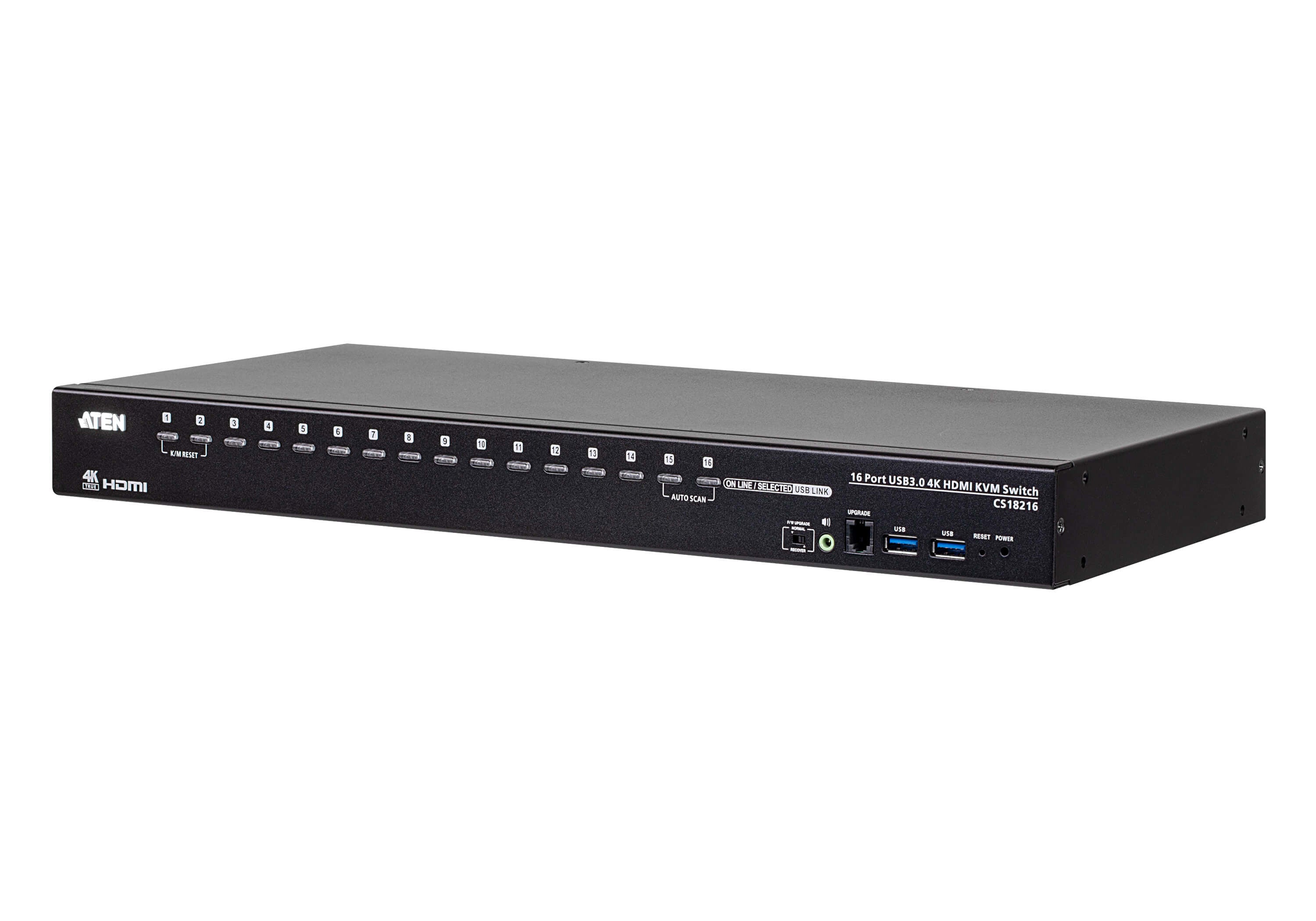 Switch KVM | 16 Puertos | 4K USB 3.0 | Video DynaSync™ | Conexión en Cascada | Función Pantalla Múltiple