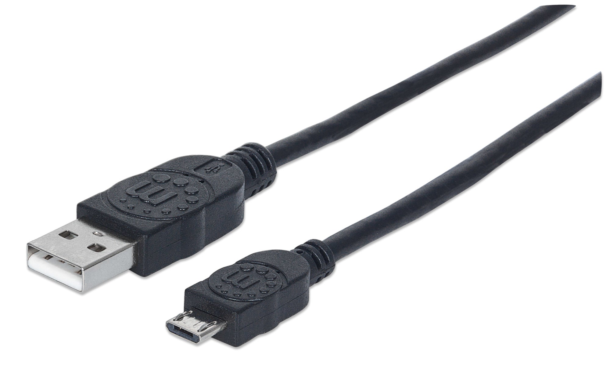 Manhattan USB-A to Micro USB-B 2.0 High-Speed Cable 0.5m Black