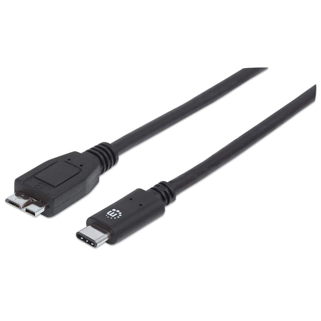 Manhattan USB-C V3.1 C-Micro B Cable 1m Black