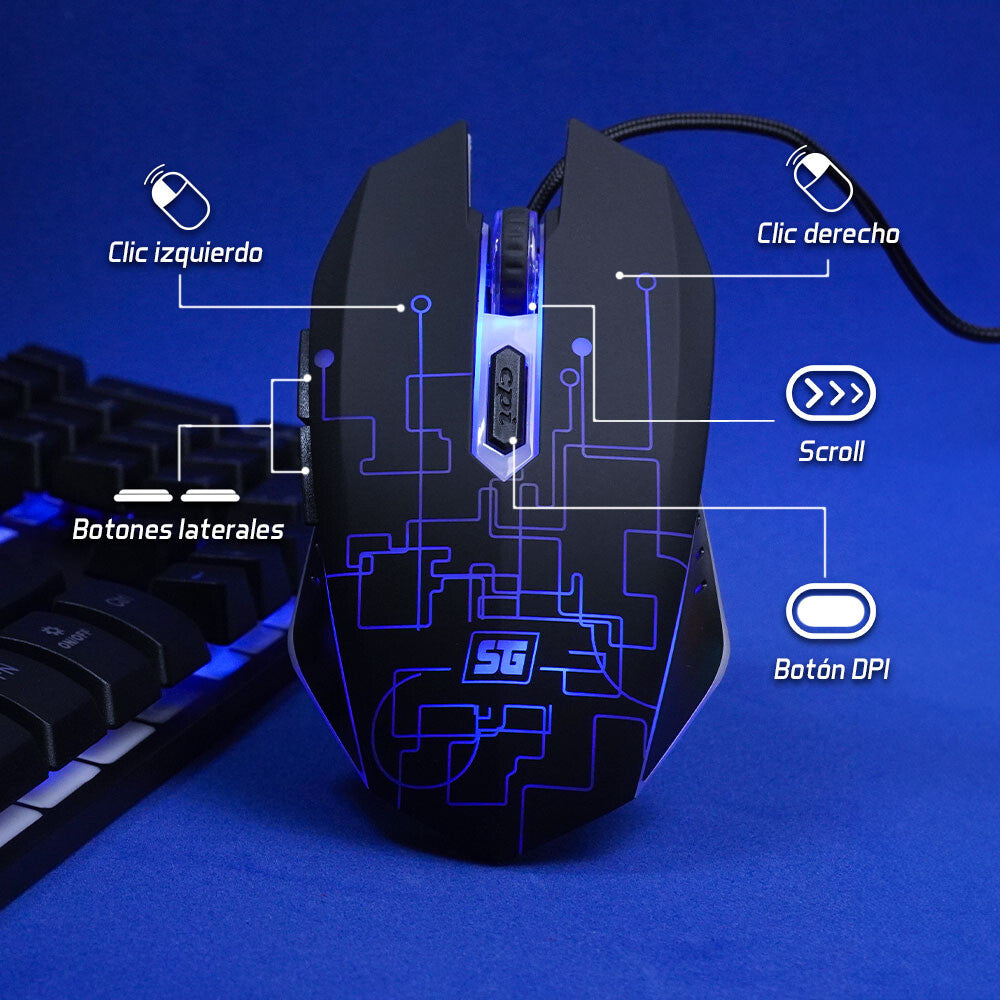 Vorago KM-500 teclado Ratón incluido Universal USB Español Negro