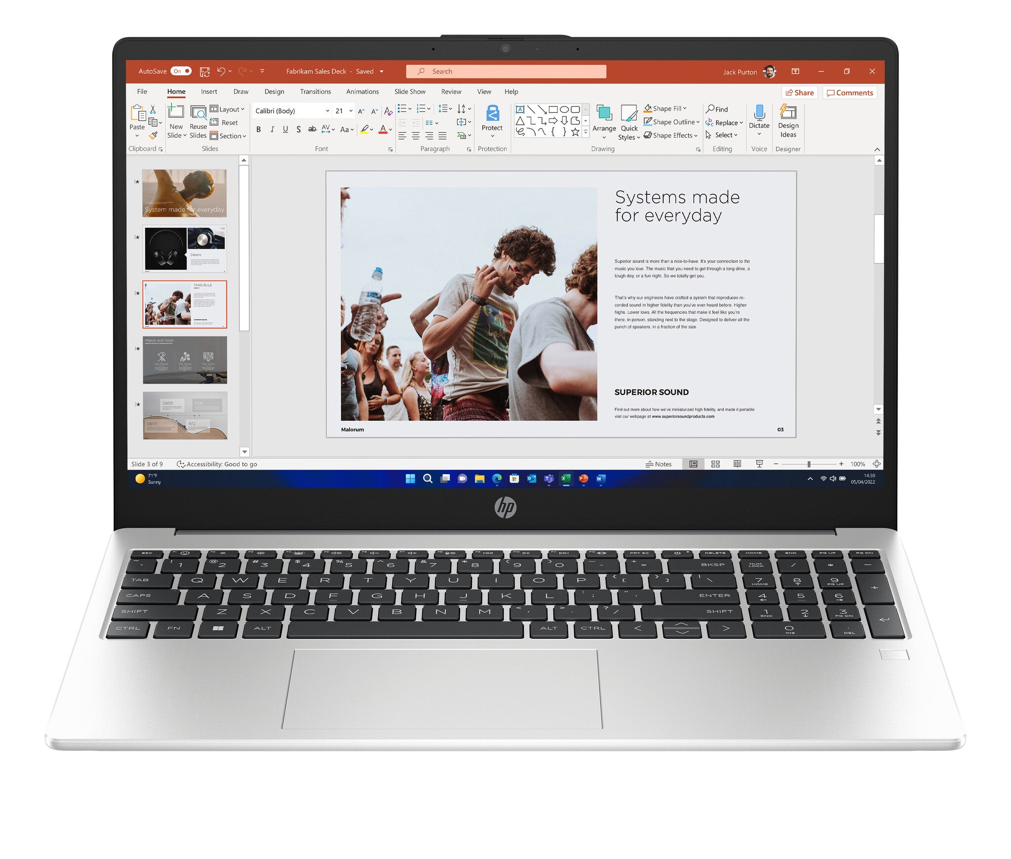 HP 255 G10 AMD Ryzen™ 3 7330U Computadora portátil 39.6 cm (15.6") Full HD 8 GB DDR4-SDRAM 512 GB SSD Wi-Fi 6 (802.11ax) Windows 11 Home Plata