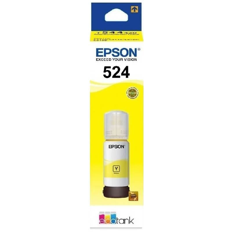 Epson T524 Ink EcoTank L15160/L6490 Yellow Color