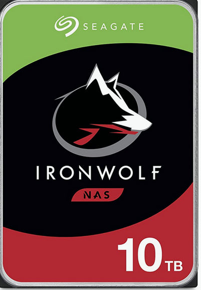 DISCO DURO INTERNO SEAGATE IRONWOLF 10TB 3.5 ESCRITORIO SATA3 6GB/S 256MB 7200RPM 24X7 HOT-PLUG NAS 1-8 BAHIA
