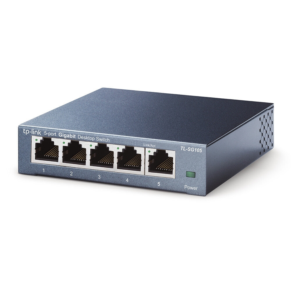 TP-Link TL-SG105 dispositivo de redes No administrado L2 Gigabit Ethernet (10/100/1000) Negro