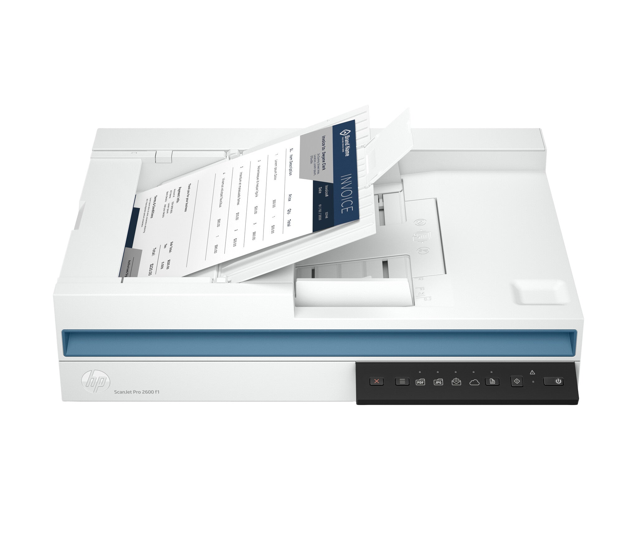 HP ScanJet Pro 2600 f1 Escáner de cama plana 1200 x 1200 DPI A4 Blanco