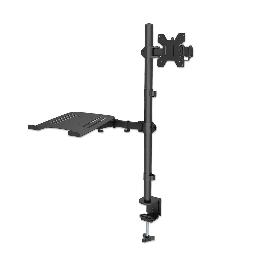 Manhattan Monitor Mount Desk for 13" to 32"/Laptop 10" to 17" Up to 8 kg Height Adjustable