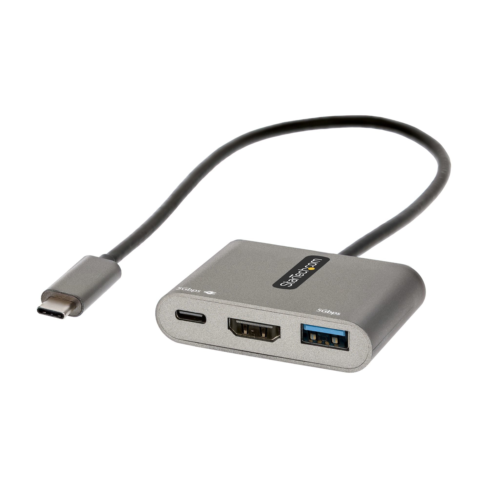 ADAPTADOR MULTIPUERTOS USB C, USB TIPO C A HDMI, 4K, PD 100W, PASS THROUGH, HUB USB 3.0 1XUSBC 1XUSBA, DOCKING STATION - STARTECH.COM MOD. CDP2HDUACP2