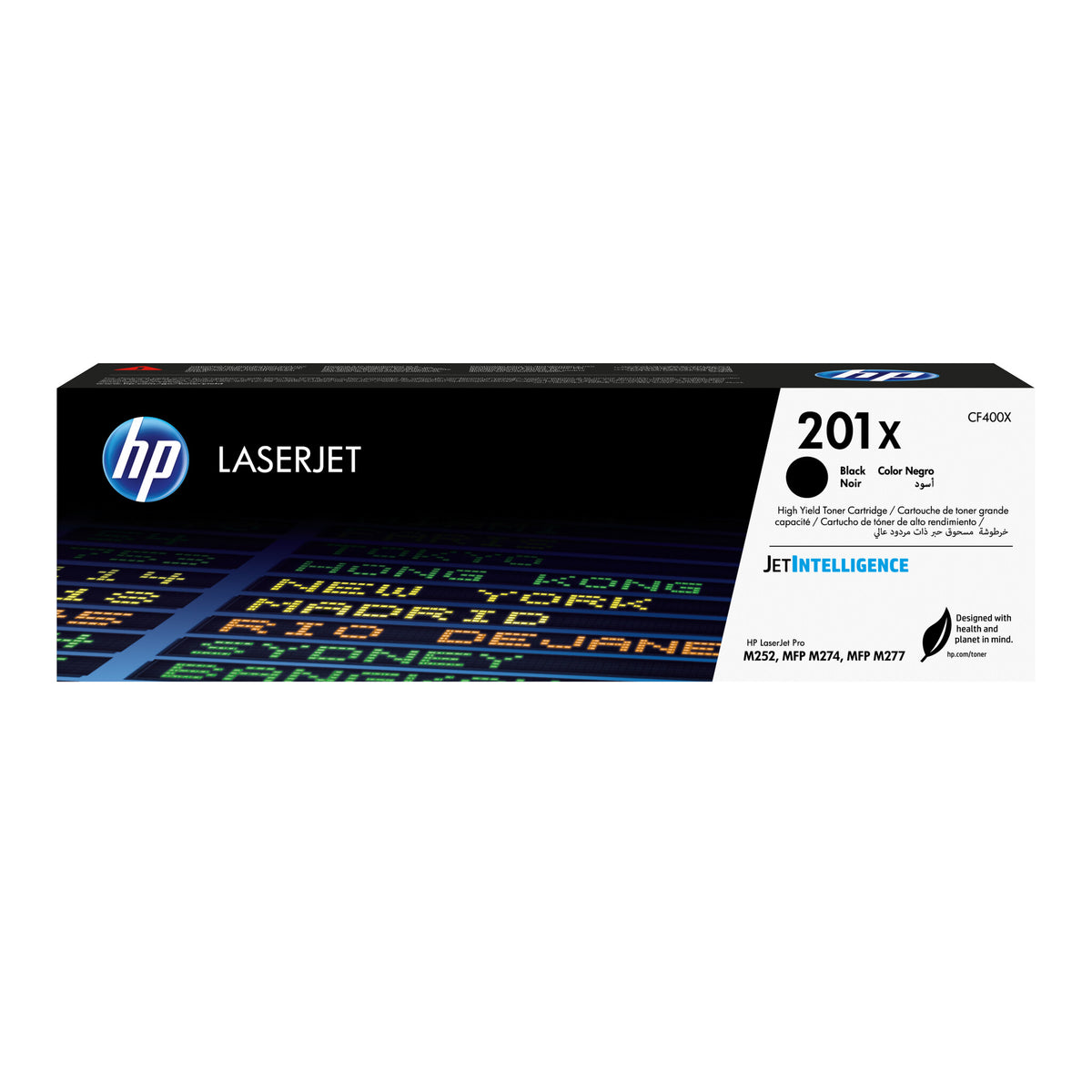HP Cartucho de tóner original LaserJet 201X de alta capacidad negro