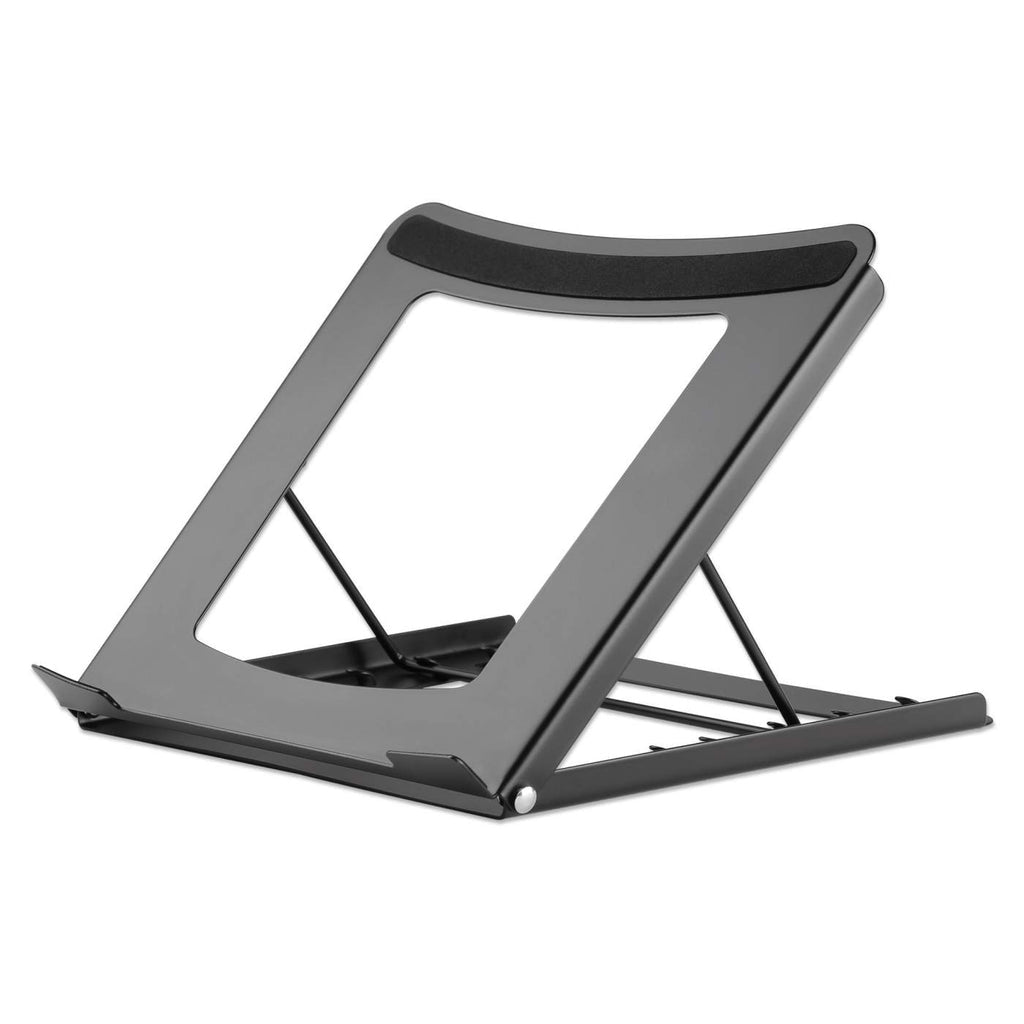 Manhattan Adjustable Laptop/Tablet Stand 10" to 15.6" Foldable 5 Positions Up to 5 Kg Black