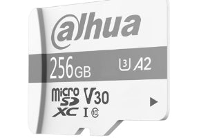 Memoria Micro SD DAHUA 256GB  Velocidad Lectura-Escritura 100/80MB para Videovigilancia UHS-I C10/ U3/V30/A2
