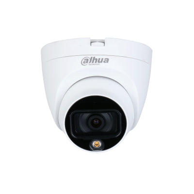 CAMARA DAHUA  DOMO FULL COLOR DE 5 MEGAPIXELES/ LENTE DE 3.6MM/ GRADOS DE APERTURA/ IMAGEN A COLOR 24/7/ WDR REAL DE 120DB/ LEDS PARA 20 METROS/ IP67/ INSTALACIóN RAPIDA